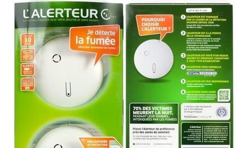 Комплект от 2 детекторa за дим L'alerteur комплект