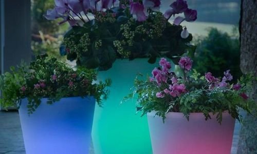 Светеща LED саксия Colour Change Plant Pot Led цве