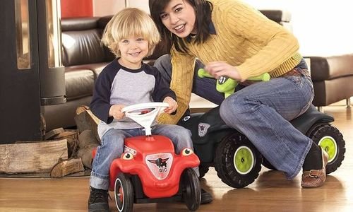 Количка за избутване BIG Bobby Car Quad Racing 564