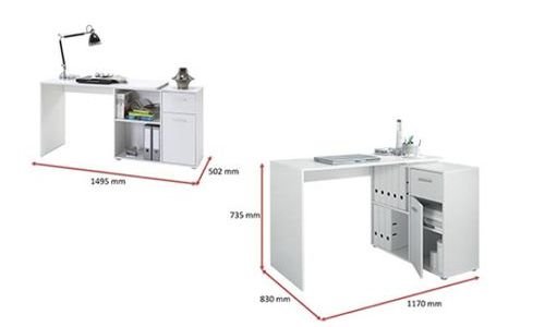 Бюро с чекмедже и шкаф 4 в 1 LIVARNO LIVING 100244