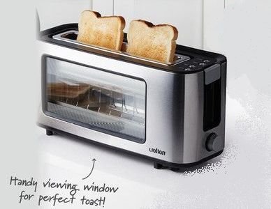 Тостер Crofton Glass Toaster стъклен панел 1100 W 