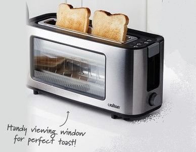 Тостер Crofton Glass Toaster стъклен панел 1100 W 