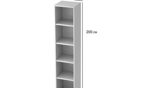 Дървена етажерка Tall Bookcase LW21/137 5 реда биб