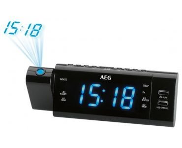 Радио часовник AEG MRC 4159 P Радиочасовник с прож