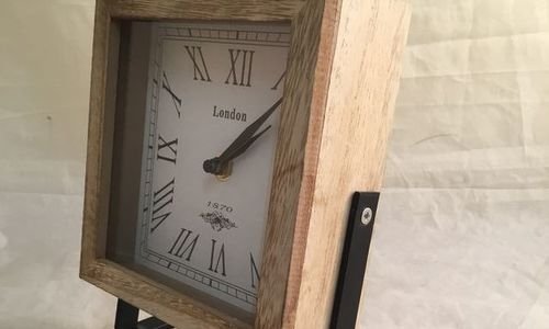 Настолен часовник Clock FA84010 дървен часовник с 