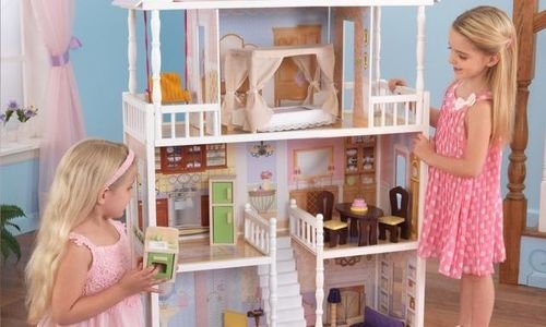 Дървена Къща за кукли Савана KidKraft 65023 с обза