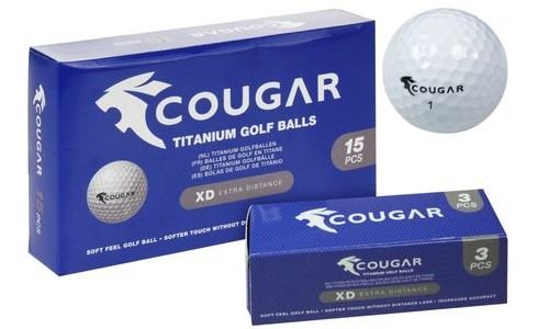 Комплект от 15 топки за голф Cougar XD-extra dista