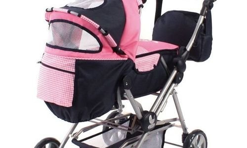 Количка за кукли Chic Bayer Комби Бамбина розова д