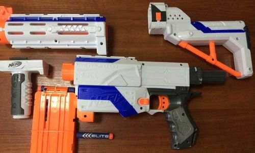  Hasbro Nerf N-Strike Retaliator Бластер 4 в 1 