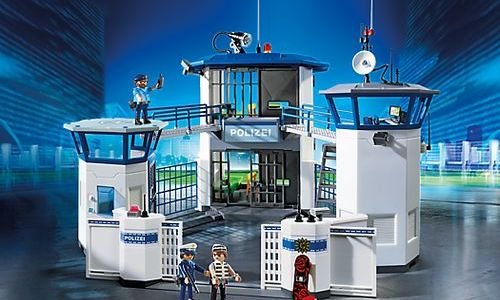 Полицейски участък Playmobil 6872 със затвор с Обз