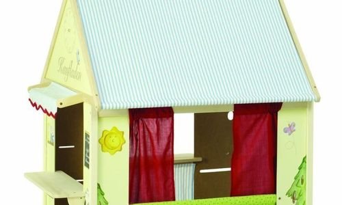 Дървена къща за куклен теaтър Roba Playhouse Woody