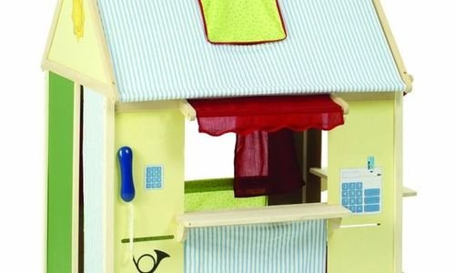 Дървена къща за куклен теaтър Roba Playhouse Woody