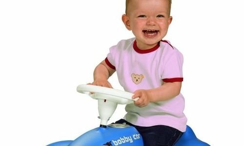 Детска количка BIG Bobby Car Blue избутване яздене
