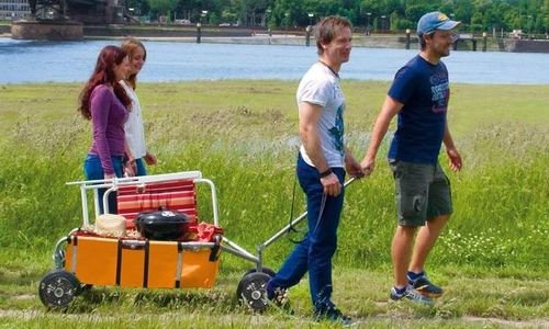 Ръчна количка за багаж 10" Hudora Overlander Compa