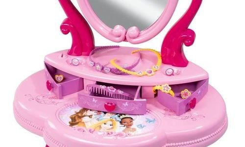 Тоалетка с голямо огледало фризиорски салон Smoby 