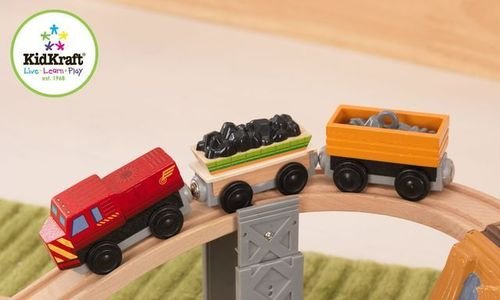 Детско дървено влакче KidKraft 17805 влакова 