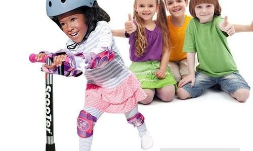 Детска тротинетка Aursen скутер светещи гуми сгъва
