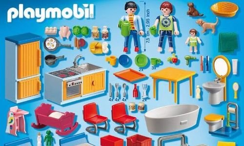 Преносима къща Playmobil 5167 конструктор с аксесо