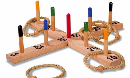 Дървена игра с хвърляне на рингове Eichhorn 4505 