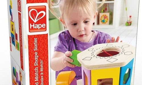 Дървенa игра с форми за сортиране Hape E0407