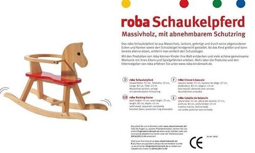 Дървено конче люлка Roba 6918 Rocking Horse с 