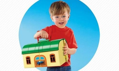 Гара с влак и релси в куфар Playmobil 6783 преноси