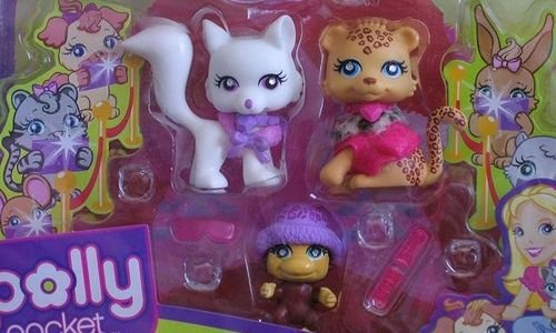 Kукла Поли с дрехи и домашни любимци Polly Pocket 