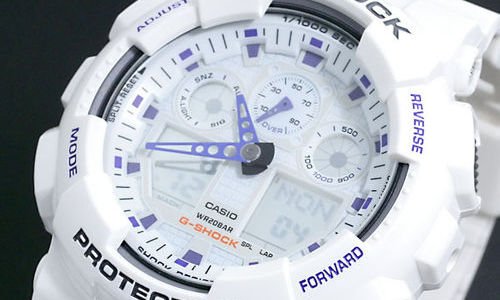 Часовник Casio G-Shock GA100A-7A White Watch 