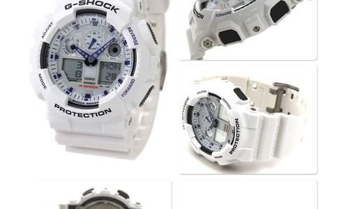 Часовник Casio G-Shock GA100A-7A White Watch 