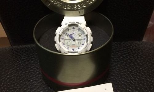 Часовник Casio G-Shock GA100A-7A White Watch 