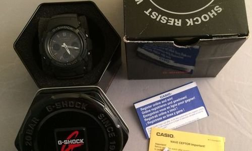 Мъжки часовник Casio G-Shock AWG-M100B-1AER Watch 