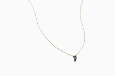 Златно колие с черни диаманти Stella & Dot Diamond