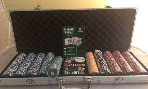 Професионален покер сет с 500 чипа Piatnik Poker 