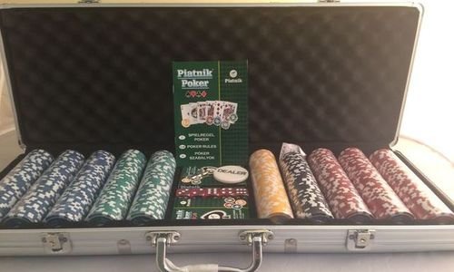 Професионален покер сет с 500 чипа Piatnik Poker 