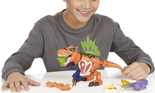 Сглобяващ се динозавър T-rex Jurassic World Hero 