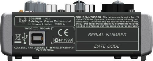 Професионален миксер Behringer Xenyx 302 USB стере