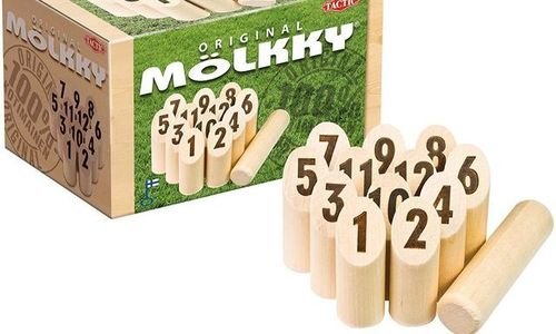 Дървена игра Molkky Tactic 40693 градинска игра за
