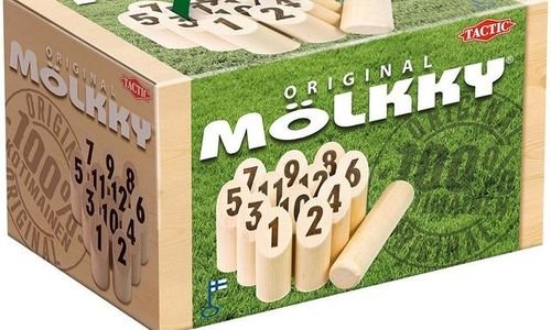 Дървена игра Molkky Tactic 40693 градинска игра за