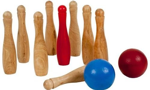 Детски дървен боулинг Outdoor Play 0713054 кегли 9