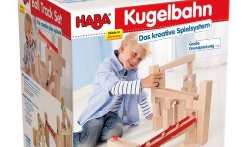 Дървен конструктор Haba 1136 аутобан пиcтa с топче
