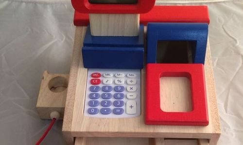 Детски дървен касов апарат Goki 51807 wood дървена
