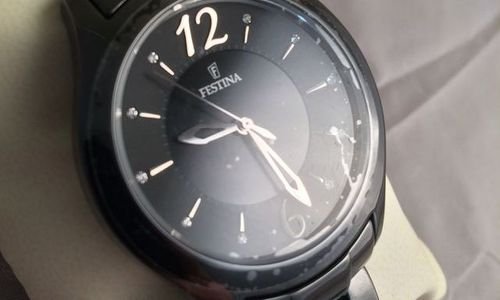 Дамски часовник Festina F166382 керамичен Аналогов