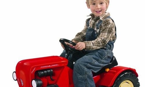 Детска количка Big Porsche Diesel Junior Трактор