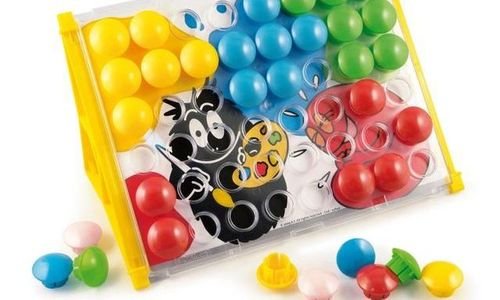 Мозайка и магнитна дъска с букви Quercetti 7408 Fa