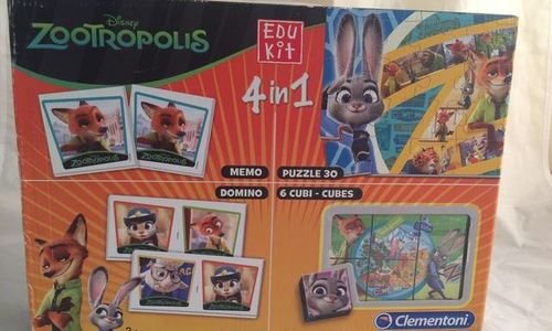 Детски Пъзел Зоотрополис 4в1 Clementoni Zootropoli