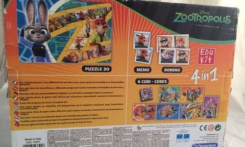 Детски Пъзел Зоотрополис 4в1 Clementoni Zootropoli