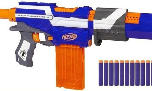 Бластер Nerf N-Strike Alpha Trooper CS-12 пушка нъ