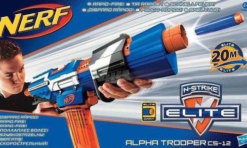 Бластер Nerf N-Strike Alpha Trooper CS-12 пушка нъ