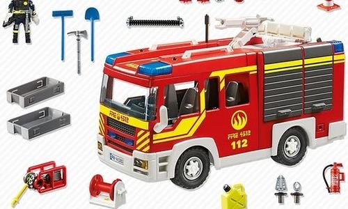 Противопожарна кола със светлини и звук Playmobil 