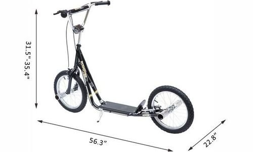 Тротинетка Homcom WH120B-16 Stunt Scooter Bike Rid